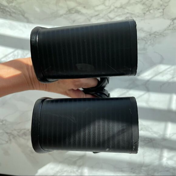 Princess Polly by Midnight Girls Club THE BISOU WOVEN SQUARE TOE HEELS BLACK - Picture 7 of 11